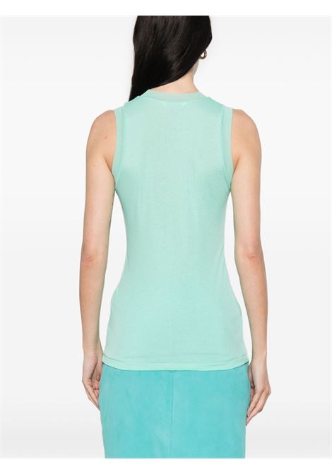 canotta semitrasparene donna verde acqua AURALEE | A00T04HFAQUA GREEN